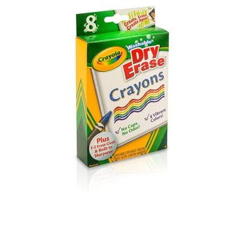 8 Ct. Dryerase Crayons Large Size