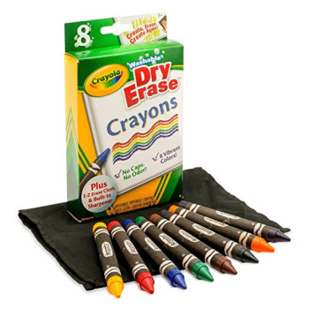 8 Ct. Dryerase Crayons Large Size