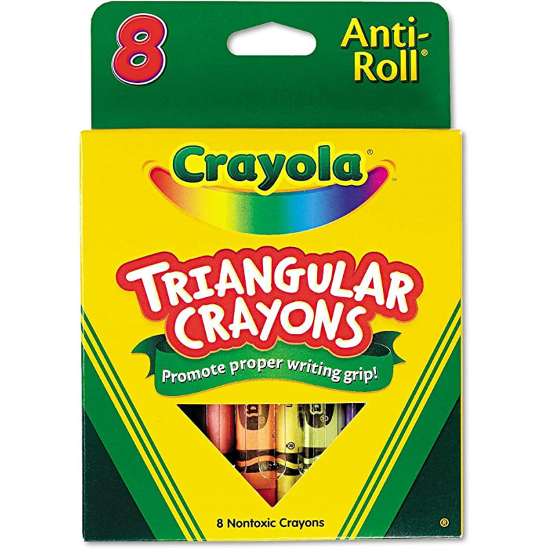 Crayola 8 Ct. Antiroll Triangular Crayons