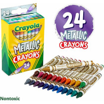 Crayola 24 Ct. Metallic Crayons