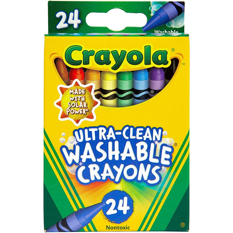 Crayola 24 Ct. Ultraclean Washable Crayons Regular Size