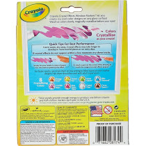 Crayola 8 Ct. Washable Crystal Effects Window Markers
