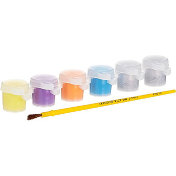 Crayola 6 Ct. Washable Kids' Paint Pots Glitter Effects