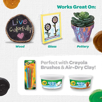 Crayola 4 Ct. 4 Oz. Multisurface Acrylic Earth Colors