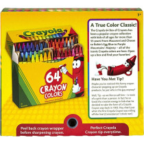 Crayola 64 Ct. Crayons Nonpeggable