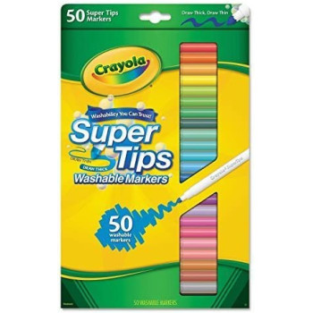 Crayola 50 Ct. Washable Super Tips Markers