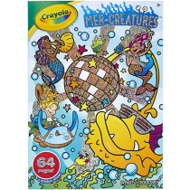 Crayola 64Page Coloring Book & Stickers Mercreatures