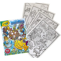 Crayola 64Page Coloring Book & Stickers Mercreatures
