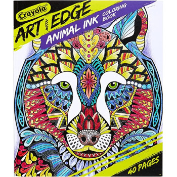 Crayola Art With Edge Animal Ink Doodle Activity Book