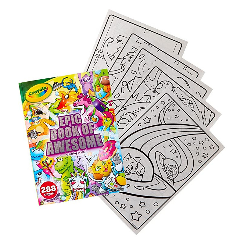 Crayola 288Page Coloring Book Epic Adventure