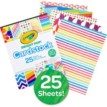 Crayola 25 Ct. Bright Pop Cardstock
