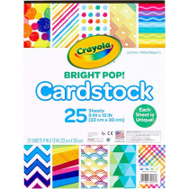 Crayola 25 Ct. Bright Pop Cardstock
