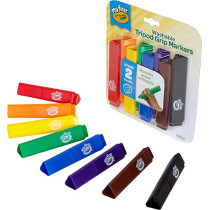 Crayola My First Tripod Washable Markers For Toddlers 8Ct