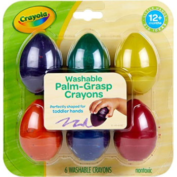 Crayola My First Palm Grip Crayons Coloring For Toddlers 3 Count