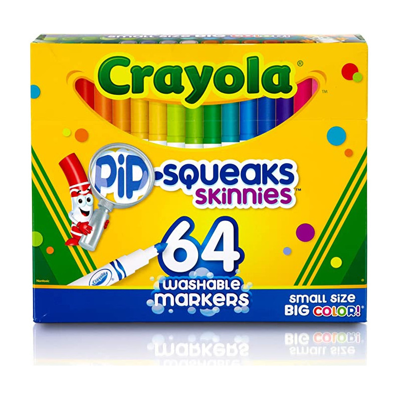 64 Ct. Washable Pipsqueaks Skinnies Markers
