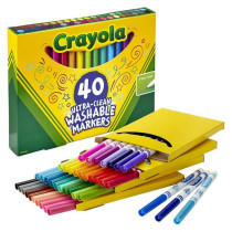 40 Ct. Ultraclean Washable Assorted Fine Line Colormax Markers