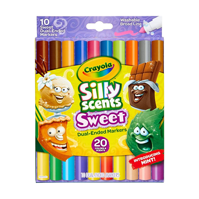 10 Ct. Silly Scents Sweet Dualended Markers