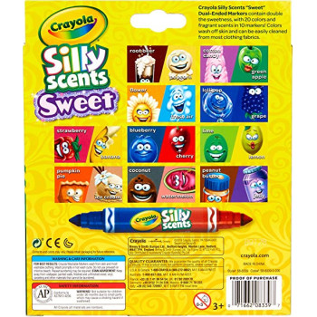 10 Ct. Silly Scents Sweet Dualended Markers
