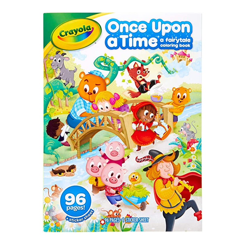 96Page Coloring Book Fairytales