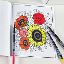 40Page Coloring Book Colors In Bloom