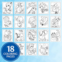 Crayola Color Wonder Mess Free Prehistoric Pals Dinosaur Coloring Pages & Markers