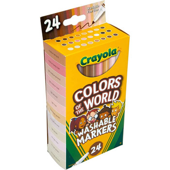 Crayola Colors Of The World Washable Skin Tone Markers 24 Count