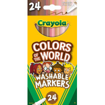 Crayola Colors Of The World Washable Skin Tone Markers 24 Count