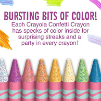 Crayola Confetti Crayons 24 Count