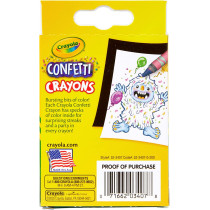 Crayola Confetti Crayons 24 Count