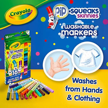 Crayola Washable Pipsqueaks Markers 16 Count