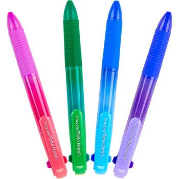 Crayola Take Note Washable Gel Pens Ombre 4 Count
