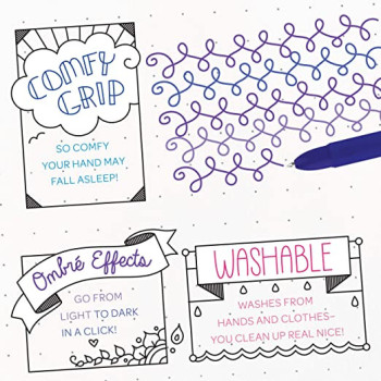 Crayola Take Note Washable Gel Pens Ombre 4 Count