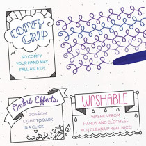 Crayola Take Note Washable Gel Pens Ombre 4 Count