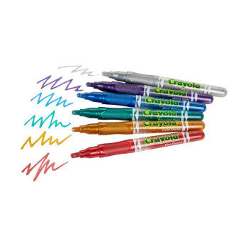 Crayola Glitter Markers 6 Count