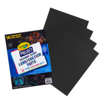 Crayola Project Premium Black Construction Paper 50 Sheets