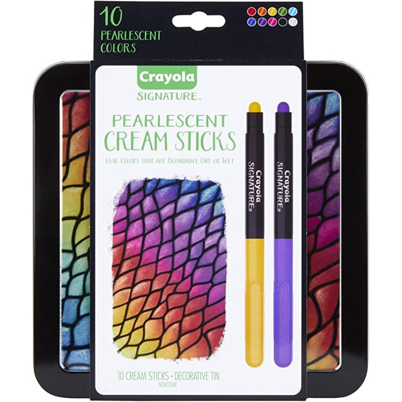 Crayola Signature Pearlescent Cream Sticks 10 Count