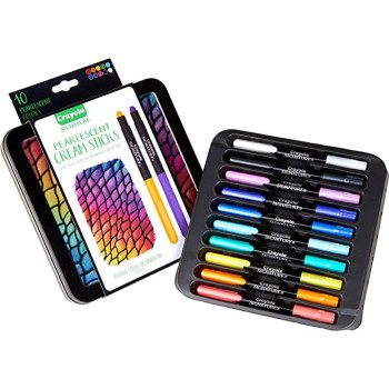 Crayola Signature Pearlescent Cream Sticks 10 Count