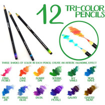 Crayola Trishade Colored Pencils With Decorative Tin 12 Count