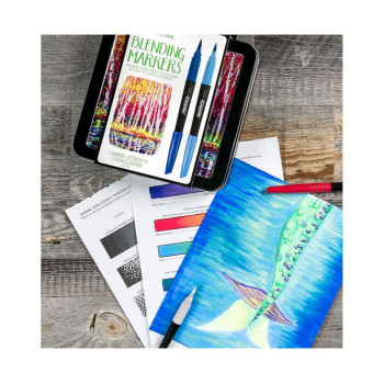 Crayola Signature Blending Markers With Tin 16 Count