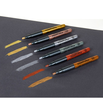 Crayola Signature Metallic Permanent Markers 6 Count