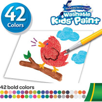Crayola Washable Kids Paint Pots Set 42 Count