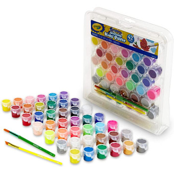Crayola Washable Kids Paint Pots Set 42 Count