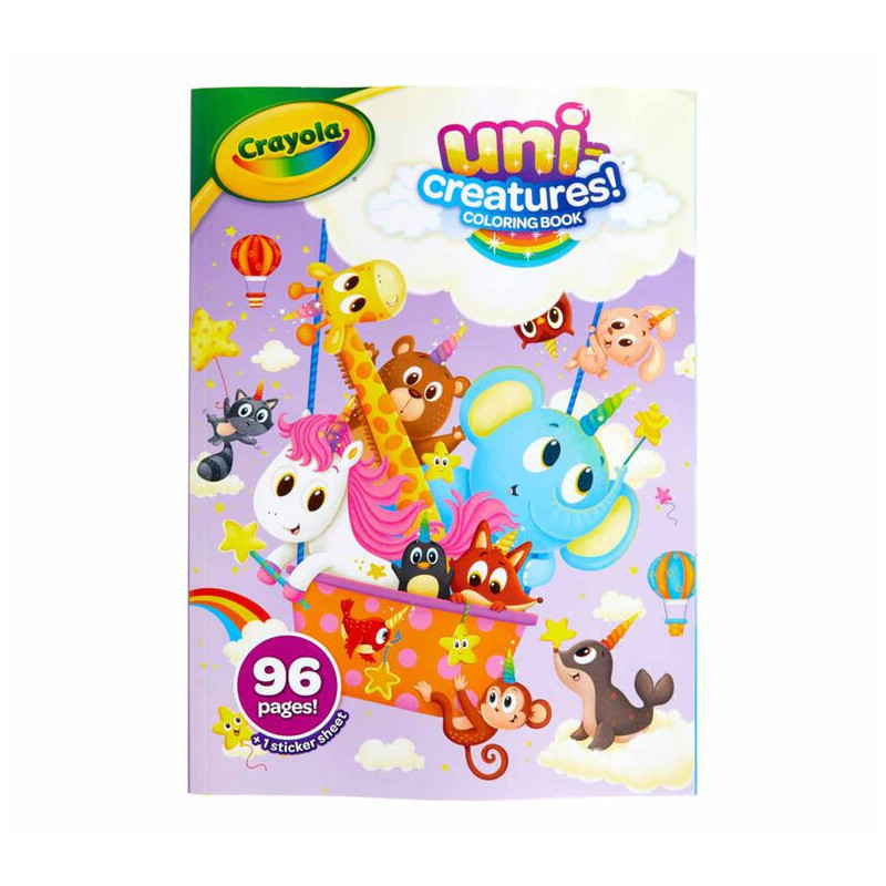 Crayola Unicreatures Coloring Book 96 Unicorn Coloring Pages