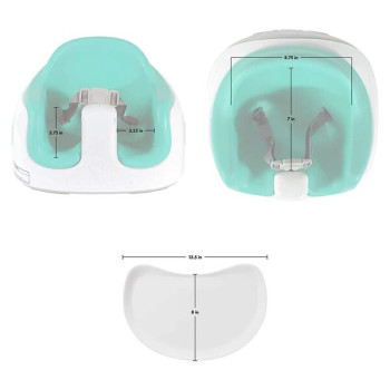 3 In 1 Baby Multi Seat Floor Feeding Tray And Booster Seat 6 To 36 Months Hemlock