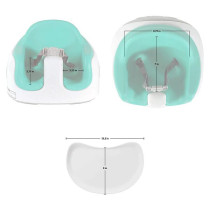 3 In 1 Baby Multi Seat Floor Feeding Tray And Booster Seat 6 To 36 Months Hemlock