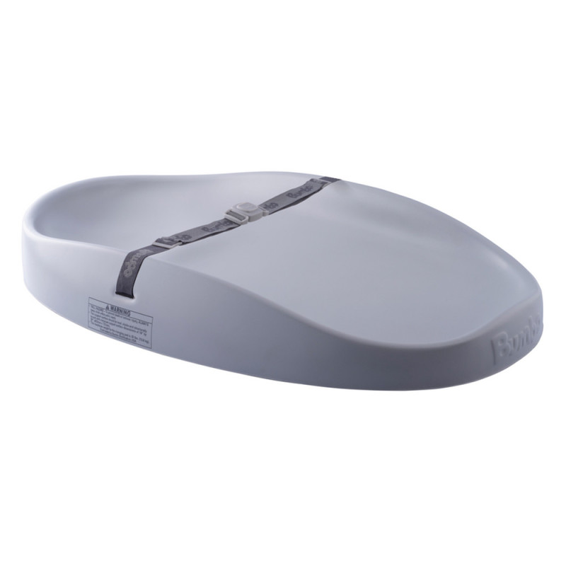 Ergonomically Shaped Soft Changing Pad Cool Grey