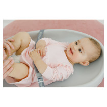 Ergonomically Shaped Soft Changing Pad Cool Grey