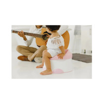 Baby Potty Trainer With Detachable Toilet Seat And Step Stool Cradle Pink