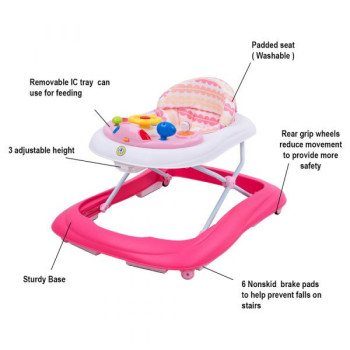 Bel Baby Walker Pink