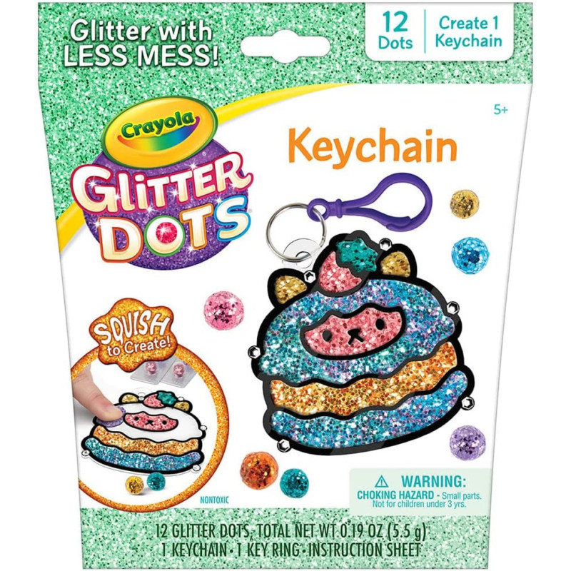 Crayola Glitter Dots Value Key Chain